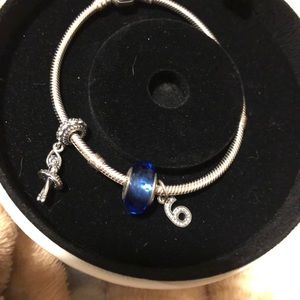 Pandora sterling silver charms bracelet